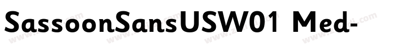 SassoonSansUSW01 Med字体转换
